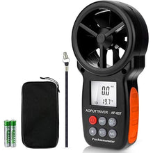 Load image into Gallery viewer, Anemometer Handheld, AP-007 Anemometers Wind Speed Meter for HVAC with Wind Speed, Temperature??/?? and Backlit Air Flow Meter for Shooting, Surfing, HVAC Duct
