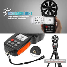 Load image into Gallery viewer, Anemometer Handheld, AP-007 Anemometers Wind Speed Meter for HVAC with Wind Speed, Temperature??/?? and Backlit Air Flow Meter for Shooting, Surfing, HVAC Duct