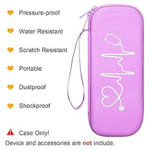 Load image into Gallery viewer, BOVKE Travel Carrying Case Compatible with 3M Littmann Classic III, Lightweight II S.E, MDF Acoustica Deluxe Stethoscopes - Extra Room for Medical Scissors EMT Trauma Shears and LED Penlight, Purple