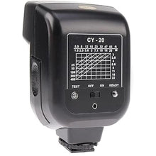 Load image into Gallery viewer, FocusFoto YINYAN CY-20 Universal Hot Shoe On-Camera Flash Speedlite Electronic Speedlight with Sync Port for Nikon Canon Panasonic Olympus Pentax Alpha Digital DSLR Camera Flash Light