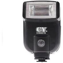 Load image into Gallery viewer, FocusFoto YINYAN CY-20 Universal Hot Shoe On-Camera Flash Speedlite Electronic Speedlight with Sync Port for Nikon Canon Panasonic Olympus Pentax Alpha Digital DSLR Camera Flash Light
