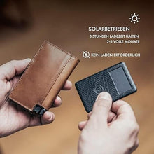 Load image into Gallery viewer, Ekster Wallet Tracker Card | Small Credit Card-Sized Device with Bluetooth Technology | Solar-Powered Wallet Finder Tracker | Voice-Control & Selfie Mode