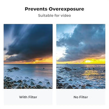 Load image into Gallery viewer, K&F Concept 82mm Variable ND Lens Filter ND8-ND128 (3-7 Stop) Waterproof VND Filter with 28 Multi-Coatings for Camera Lens (Nano-X Series)