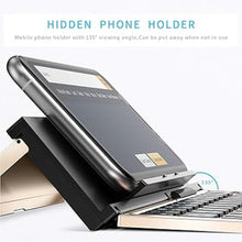 Load image into Gallery viewer, Geyes Folding Bluetooth Keyboard, Wireless Foldable Keyboard with Portable Pocket Size, Aluminum Alloy Housing, Carrying Pouch, for iPad, iPhone, and More Tablets, and Smartphones(Gold)