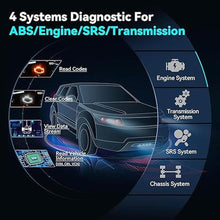 Load image into Gallery viewer, LAUNCH OBD2 Scanner CRP123X Elite, 2025 Lifetime Free WiFi Update scan Tool, FCA SGW, SAS Calibration/Throttle/Brake/BMS/D-P-F/Oil Reset/ABS bleeding, Multi Systems Car Scanner, Battery Test, Auto VIN