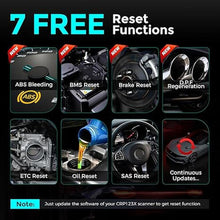 Load image into Gallery viewer, LAUNCH OBD2 Scanner CRP123X Elite, 2025 Lifetime Free WiFi Update scan Tool, FCA SGW, SAS Calibration/Throttle/Brake/BMS/D-P-F/Oil Reset/ABS bleeding, Multi Systems Car Scanner, Battery Test, Auto VIN