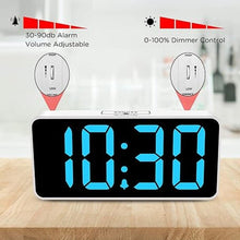 Load image into Gallery viewer, DreamSky Large Digital Alarm Clock Big Numbers for Seniors & Visually Impaired, 9 Inches Electric Clocks for Bedroom, Jumbo Display Fully Dimmable Brightness, USB Ports, Adjustable Alarm Volume