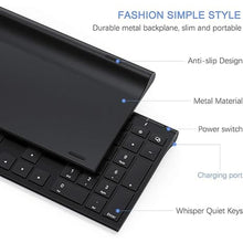 Load image into Gallery viewer, Wireless Keyboard and Mouse, Vssoplor 2.4GHz Rechargeable Compact Quiet Full-Size Keyboard and Mouse Combo with Nano USB Receiver for Windows, Laptop, PC, Notebook-Black