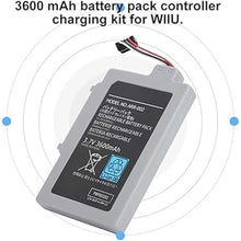 Load image into Gallery viewer, Gamepad Battery for WIIU, Compact Replacement 3.7V 3600mAh Built-in Battery for WIIU Controller Handle