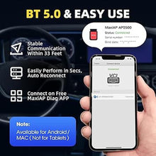 Load image into Gallery viewer, Autel AP2500 OBD2 Scanner Bluetooth Code Reader, Upgraded of AP200, OBDII Scanner All-System Diagnostic Tool, CAN FD, 5 Hot Resets, AutoVIN, Check Engine Light, Car Code Reader for iOS