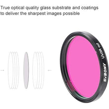 Load image into Gallery viewer, SVBONY Telescope Filter UV IR Cut Block Filter Infra Red Filter CCD Camera for Astrophotography Telescope UV Filter 2 inch Threads for DSLR Camera