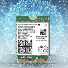 Load image into Gallery viewer, AX201NGW WiFi Card,WiFi 6E M.2 Laptop 2.4Gbps 802.11ax Wireless Intel AX201 Wireless Card 11AX WiFi Adapter with Bluetooth 5.3 MU-MIMO for Windows 10, 64-bit, Google Chrome OS, Linux(64bit)