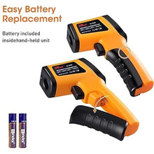 Load image into Gallery viewer, Infrared Temp Gun Thermometer, Non-Contact Digital Laser Infrared Thermometer Temperature Gun, Adjustable Emissivity IR Thermometer Heat Temperature Reader Gun (-58°F to 1022°F)