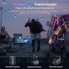 Load image into Gallery viewer, FANGOR 1080P HD Projector, WiFi Bluetooth Projectors, Max 230” Projection Screen Portable Home Theater Video Movie Proyector With Tripod, Compatible with HDMI, USB, Laptop, iOS & Android Phone
