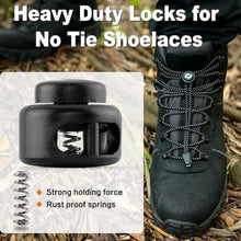 Load image into Gallery viewer, RJ-Sport Heavy Duty Cord Locks - Double Hole Drawstring Stopper Fastener for No Tie Shoelaces and More