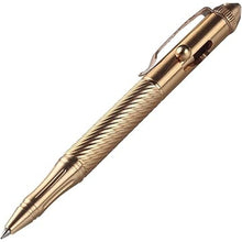Load image into Gallery viewer, SMOOTHERPRO Solid Brass Bolt Action Pen with Tungsten Part Heavy Duty for Gift Business Office EDC Pocket Color Natural (BTA971)