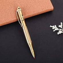 Load image into Gallery viewer, SMOOTHERPRO Solid Brass Bolt Action Pen with Tungsten Part Heavy Duty for Gift Business Office EDC Pocket Color Natural (BTA971)
