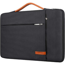 Load image into Gallery viewer, Lacdo 360° Protective Laptop Sleeve Case for 14 inch New MacBook Pro M4/M3/M2/M1 Chips Pro Max A3112 A3401 A3185 A2918 A2992 A2779 2024-2021 | 13.8" Surface Laptop 7th Copilot+PC Computer Bag, Black