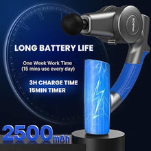 Load image into Gallery viewer, RENPHO R4 Massage Gun with Adjustable Arm, FSA and HSA Eligible Back Massager for Athletes, Portable Deep Tissue Percussion Muscle Tool with Carry Case, Gifts for Men and Women