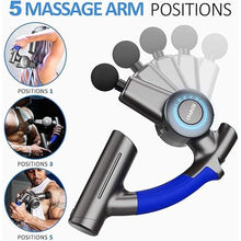 Load image into Gallery viewer, RENPHO R4 Massage Gun with Adjustable Arm, FSA and HSA Eligible Back Massager for Athletes, Portable Deep Tissue Percussion Muscle Tool with Carry Case, Gifts for Men and Women