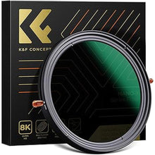 Load image into Gallery viewer, K&F Concept 52mm Variable Fader ND2-ND32 ND Filter and CPL Circular Polarizing Filter 2 in 1 for Camera Lens No X Spot Waterproof Scratch Resistant (Nano-X Series)