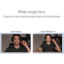 Load image into Gallery viewer, ASUS Webcam C3 1080p HD USB Camera - Beamforming Microphone, Tilt-Adjustable, 360 Degree Rotation, Wide Field of View, Compatible with Skype, Microsoft Teams and Zoom