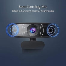 Load image into Gallery viewer, ASUS Webcam C3 1080p HD USB Camera - Beamforming Microphone, Tilt-Adjustable, 360 Degree Rotation, Wide Field of View, Compatible with Skype, Microsoft Teams and Zoom