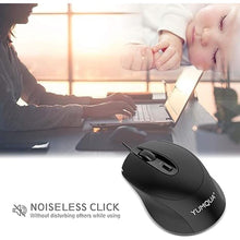 Load image into Gallery viewer, Computer Mouse Wired 12 Pack, USB Mouse PC Mice Bulk with Cord, Office Home Classroom Silent USB Optical Corded Mouse with 2 Adjustable DPI, for PC Desktop Computer Mac Laptop