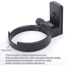 Load image into Gallery viewer, iShoot Tripod Mount Ring, Lens Collar Support Compatible with Sigma 100-400mm f/5-6.3 DG OS HSM Contemporary Lens (EF/F Mount), Bottom is ARCA Quick Release Plate for ARCA-Swiss Fit Tripod Ball Head