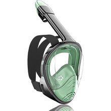 Load image into Gallery viewer, QingSong Full Face Snorkel Mask for Adults, Snorkeling Gear with Camera Mount, 180 Degree Panoramic View Snorkel Set Anti-Fog Anti-Leak