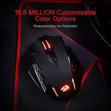 Load image into Gallery viewer, Redragon M913 Impact Elite Wireless Gaming Mouse, 16000 DPI Wired/Wireless RGB Mouse with 16 Programmable Buttons, 45 Hr Battery and Pro Optical Sensor, 12 Side Buttons MMO Mous
