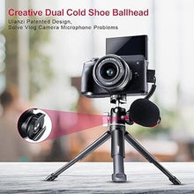 Load image into Gallery viewer, ULANZI Mini Camera Tripod with 360° Ball Head & Cold Shoe, Extendable Small Selfie Stick Tabletop Tripod Stand Handle Grip for Camera iPhone 11 Canon G7X Mark III Sony ZV-1 RX100 VII A6600 Vlogging