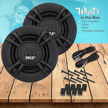 Load image into Gallery viewer, Pyle 2-Way Universal Car Stereo Speakers - 240W 4" Coaxial Loud Pro Audio Car Speaker Universal OEM Quick Replacement Component Speaker Vehicle Door/Side Panel Mount Compatible PL412BK (Pair), Black