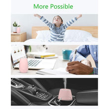 Load image into Gallery viewer, SOICARE Car Diffuser,Small Portable Car Essential Oil Diffuser with Built-in USB Cable,Mini Aromatherapy Diffuser for Travel/Office/Home (Pink)