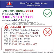Load image into Gallery viewer, mCover Case Compatible ONLY for 2020~2023 13.4" Dell XPS 13 9300/9310 / 9315 non-2-in-1 Models Notebook Computers (NOT Fitting Other Dell Models) - Clear