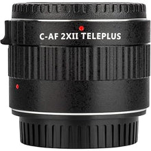 Load image into Gallery viewer, VILTROX Auto Focus 2X Teleconverter Extender Converter for Canon EF Mount Super Telephoto Lens 135mm f/2L,200mm,300mm,400mm,600mm,70-200mm,100-400mm and DSLR Camera 5DII 80D 760D 7D,Black