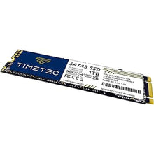 Load image into Gallery viewer, Timetec 1TB SSD 3D NAND SATA III 6Gb/s M.2 2280 NGFF 512TBW Read Speed Up to 550MB/s SLC Cache Performance Boost Internal Solid State Drive for PC Computer Laptop and Desktop (1TB)