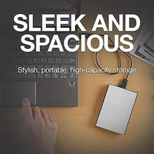 Load image into Gallery viewer, Seagate One Touch 2TB External Hard Drive HDD – Silver USB 3.0 for PC Laptop and Mac, 1 year MylioCreate, 4 Months Adobe Creative Cloud Photography Plan (STKB2000401)