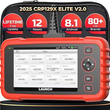 Load image into Gallery viewer, LAUNCH OBD2 Scanner 2025 New CRP129X Elite V2.0 (Upgraded of CRP129X,CRP123X Car Scanner), 12 Resets Scan Tool, Android 8.1 AutoVIN, 4 System Diagnostic Scanner,r, Lifetime Update, 5 Years Backup