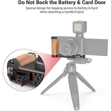 Load image into Gallery viewer, SMALLRIG L-Shape Bracket Wooden Grip with Cold Shoe for Sony ZV1 Digital Camera - 2936