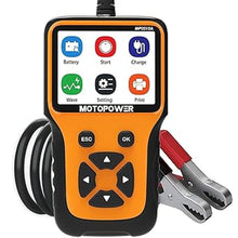 Load image into Gallery viewer, MOTOPOWER MP0515A 12V Car Battery Tester Automotive 100-2000 CCA Battery Load Tester Auto Cranking and Charging System Tester