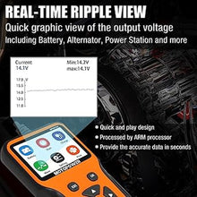 Load image into Gallery viewer, MOTOPOWER MP0515A 12V Car Battery Tester Automotive 100-2000 CCA Battery Load Tester Auto Cranking and Charging System Tester