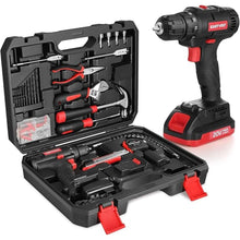 Load image into Gallery viewer, Eastvolt 20V Max Cordless Power Drill Driver Kit & Home Tool Kit, Max 310in.lbs. 18+1 PoisitionTorque Drill For Metal, Wood, Plastics, 168 Pieces tool with case For General Household (EVCD168S)