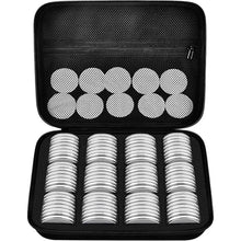 Load image into Gallery viewer, PAIYULE 96 Pieces 46mm Coin Capsules, with Foam Gasket and Plastic Storage Organizer Box, 6 Sizes (20/25/27/30/38/46mm) Coins Collector Case Holder for Coin Collection Supplies