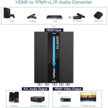 Load image into Gallery viewer, HDMI to Component Converter with Scaler, 1080P HDMI to RGB, Adapter (Aluminum)