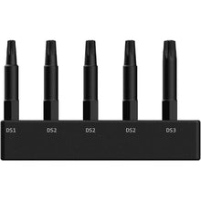 Load image into Gallery viewer, Railer Double Square 8 Point Star Bit Set, 5pc S2 Steel 2 Inch 8 Spline Fastener Drive Bit Set with Storage Bit Holder