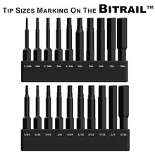 Load image into Gallery viewer, Hex Bit Set, Railer 20-PC Hex Head Allen Wrench Screwdriver SAE & MM Hex Bit Set. S2 Steel Impact Driver 2" Hex Bits for Furniture Screws