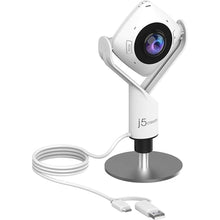 Load image into Gallery viewer, j5create 360 Degree All Around Meeting Webcam - 1080P HD Video Conference Camera with High Fidelity Microphone, USB-C | for Video Conferencing, Online Classes, and Collaboration (JVCU360)