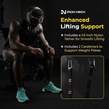 Load image into Gallery viewer, Iron Neck, Versatile Neck Exerciser, Strengthener and Trainer with Adjustable Head and Chin Strap, Portable Head Harness for Weight Lifting, Home and Gym Use