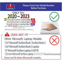 Load image into Gallery viewer, mCover Case Compatible ONLY for 2020-2024 12.4" Microsoft Surface Laptop Go 3/2 / 1 with Touch Screen (NOT Compatible with Any Other Surface Models) - Red
